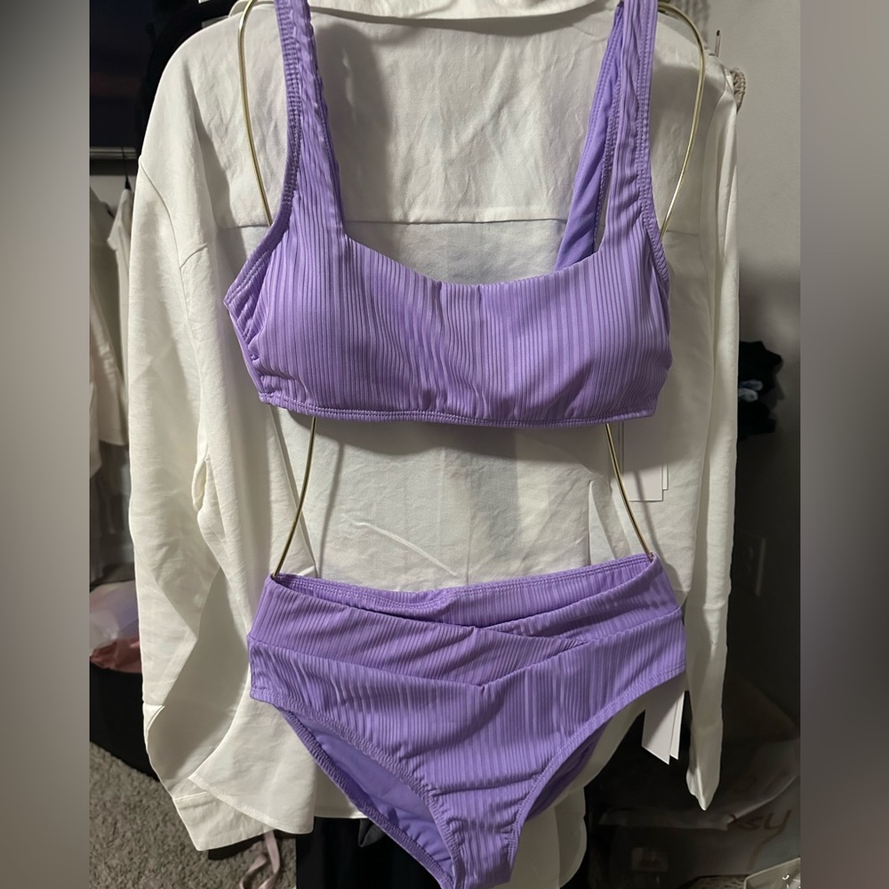 Salt + Cove Purple Bikini Set